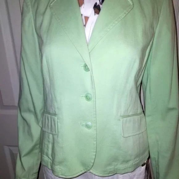 INC International Concepts Mint Green Single Breasted Blazer Size S NWOT - Picture 2 of 4
